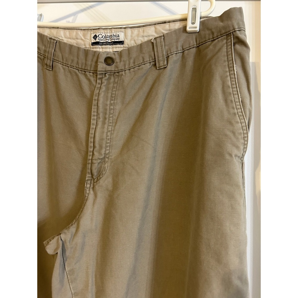 Columbia Sportswear Company Mens‎ Cargo Pants Khaki 36x30 Outdoor Casual Hiking - Picture 2 of 9